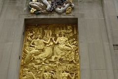 New York City Rockefeller Center 03F Paris and New York Joining Hands Above Figures of Poetry, Beauty and Elegance By Alfred Janniot La Maison Francaise